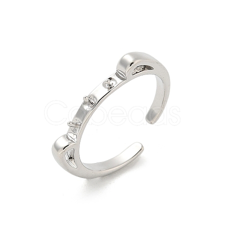 Brass Cup Peg Open Cuff Ring Settings KK-G518-06P-01-1