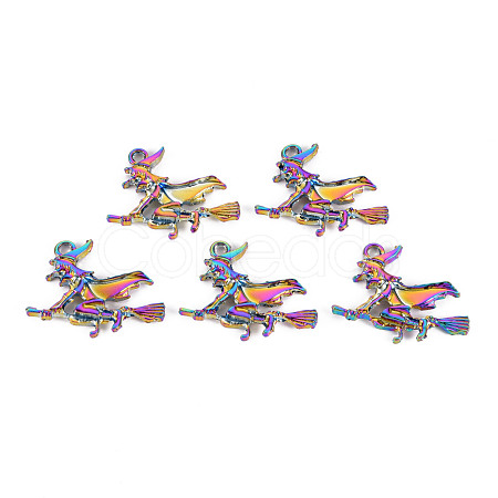 Rainbow Color Alloy Pendants PALLOY-S180-254-NR-1