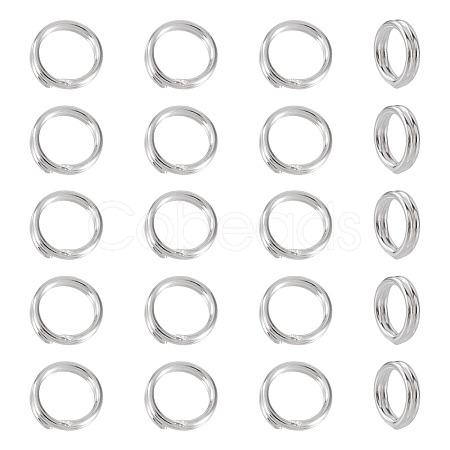 925 Sterling Silver Split Jump Rings STER-TA0001-48D-1