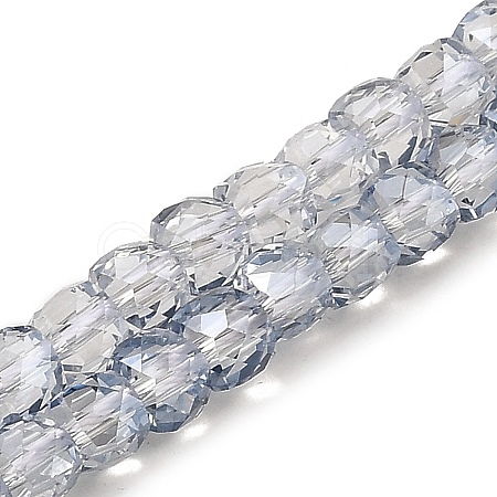 Electroplate Transparent Glass Beads Strands GLAA-C029-03A-03-1