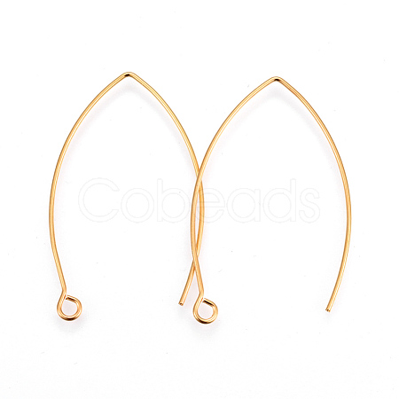 304 Stainless Steel Earring Hooks X-STAS-F191-02G-A-1