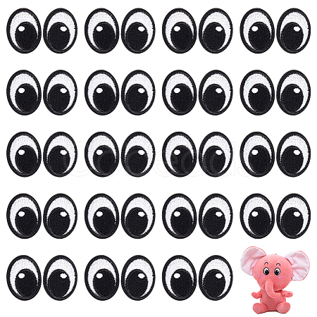 20 Pairs Eye Appliques DIY-PH0035-13B-1