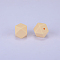 Hexagonal Silicone Beads, Chewing Beads For Teethers, DIY Nursing Necklaces Making, Moccasin, 23x17.5x23mm, Hole: 2.5mm