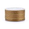 Polyester Braided Cords, for Jewelry Making Beading Crafting, Tan, 2mm, about 21.87 yards(20m)/roll