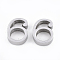 Tarnish Resistant 304 Stainless Steel Pendants, Number, Stainless Steel Color, Num.6, 13x10x3mm, Hole: 1.8mm