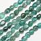 Natural Apatite Bead Strands, Tumbled Stone, Nuggets, 6~12x6~13mm, Hole: 1mm, about 15.74 inch