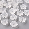 Transparent Frosted Acrylic Bead Caps MACR-S371-04A-701-1