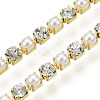Brass Rhinestone Strass Chains CHC-N017-001A-A25-2