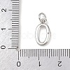 Brass Micro Pave Clear Cubic Zirconia Charms KK-P339-27P-00-3
