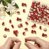 80Pcs Polymer Clay Rhinestone European Large Hole Beads with Silver Color Plated Brass Cores FPDL-LT0001-02A-3