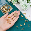 60Pcs Brass Bolo Tie Slide Clasp KK-DC0004-14-3