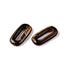 Natural Tiger Eye Oval Pendants G-N342-105N-2