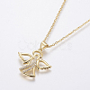 304 Stainless Steel Chain Necklaces NJEW-O108-43G-1