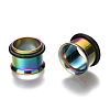 316 Surgical Stainless Steel Screw Ear Gauges Flesh Tunnels Plugs X-STAS-YWC0001-01C-M-2