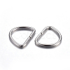 Tarnish Resistant 304 Stainless Steel D Rings STAS-F191-05P-C-2