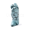 Synthetic Turquoise Angel Figurine DJEW-N006-01A-27-2
