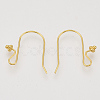 Brass Earring Hooks KK-N216-29-3