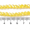 Baking Electroplate Glass Beads Strands DGLA-A039-J8mm-B23-4