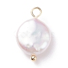 Natural Baroque Pearl Keshi Pearl Pendants PALLOY-JF01494-01-2