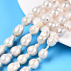 Natural Baroque Pearl Keshi Pearl Beads Strands PEAR-S019-02E-01-1