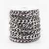 Tarnish Resistant 304 Stainless Steel Cuban Link Chains CHS-E013-17C-1