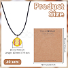 40Pcs Baseball Alloy Enamel Pendant Necklaces NJEW-GO00004-2