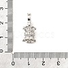 Brass Micro Pave Cubic Zirconia Donut Bails LS-KK-U061-17P-3