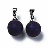 Natural Agate Charms G-Q998-036D-2