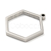 Non-Tarnish 304 Stainless Steel Laser Cut Pendants STAS-U009-04A-P-2