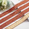 Ethnic Embroidery Polyester Flat Ribbons OCOR-WH0060-38C-3