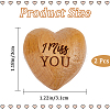 2Pcs Beech Wood Display Decorations AJEW-CN0002-86-2
