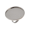 304 Stainless Steel Cuff Ring Components STAS-D372-06P-10-1