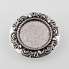 Vintage Alloy Brooch Cabochon Bezel Settings PALLOY-O038-32AS-2