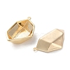 Brass Pendant Rhinestone Settings KK-C079-13G-2