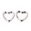 Heart Iron Split Key Rings X-E564-2-2