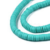 Handmade Polymer Clay Beads Strands CLAY-R089-6mm-031-3