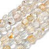 Natural Topaz Beads Strands G-P497-01E-53-1