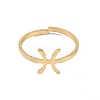 Real 18K Gold Plated 304 Stainless Steel Adjustable Finger Ring RJEW-L115-01G-03-2