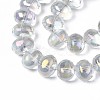 Electroplate Glass Beads Strand X-EGLA-S188-22-B03-6