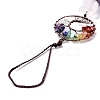 Natural Gemstone Big Pendant Decorations HJEW-F012-01-5
