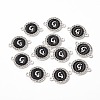 Alloy Enamel Links Connectors ENAM-TAC0003-01S-02G-3