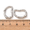 Hammered Brass Spring Gate Rings KK-CBA90BB-04P-3