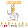Aluminum Hair Dreadlocks Braiding HJEW-AB00034-2