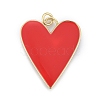 Brass Enamel Pendants X-KK-M205-13G-07-1