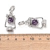 Natural Amethyst Pendants GG-CBA0251-04P-10-3