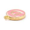 Golden Plated Alloy Enamel Charms ENAM-Q437-14D-2
