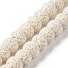 Natural Lava Rock Dyed Beads Strands G-Z036-A01-04-1