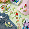 32Pcs 8 ColorsPolyester Clothing Patches PATC-FG0003-47-4