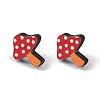 Natual Wood Easter Stud Earrings EJEW-C013-02C-2
