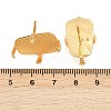 Brass Stud Earring Findings KK-Z122-13G-3